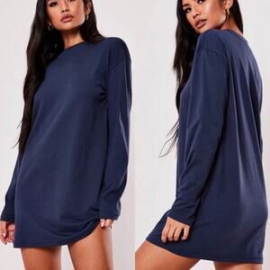 OLD NAVY • Navy Long Sleeve Sweatshirt Shirt Dress